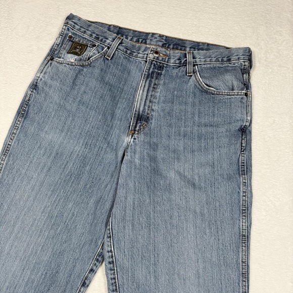 Cinch Other - Cinch‎ Jeans Mens 35x32 Blue Denim Straight Leg RMCC-1622-C Western Distressed
